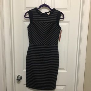 Blue & Gray striped dress Size XS